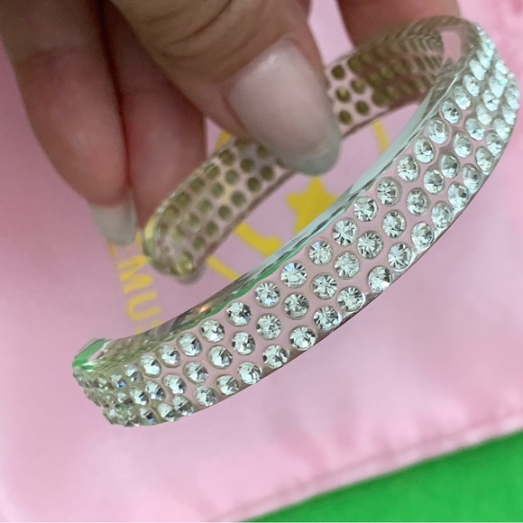 Sparklemuse Pave Crystal Clear Cuff - Picture 1 of 4